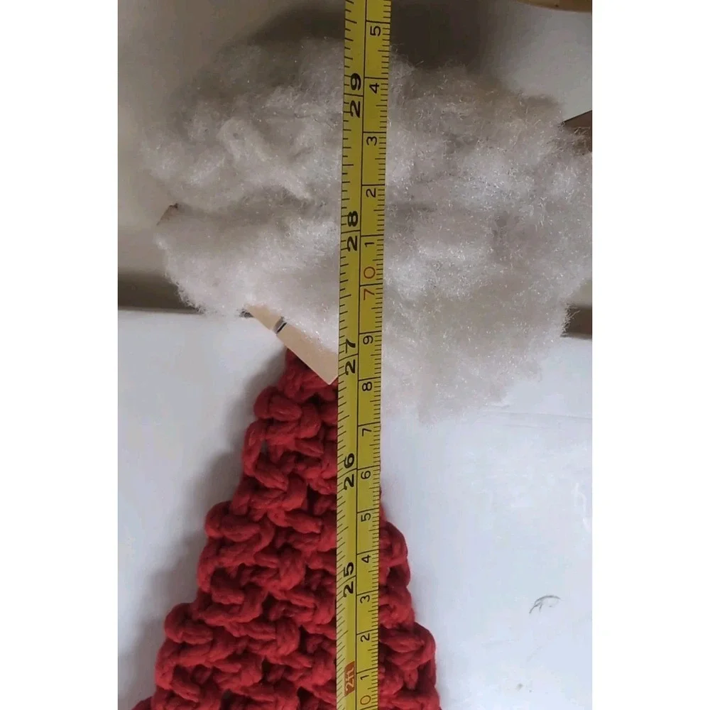 Christmas Santa Macrame Vintage Wall Hanging 29.5